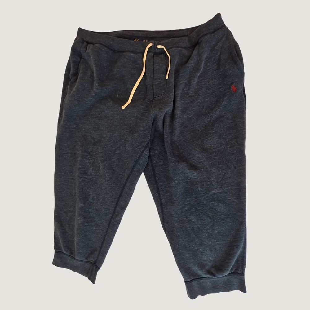 Polo Ralph Lauren Men's Jogger Sweatpants Navy Blue Warm Pony Big & Tall 2XB